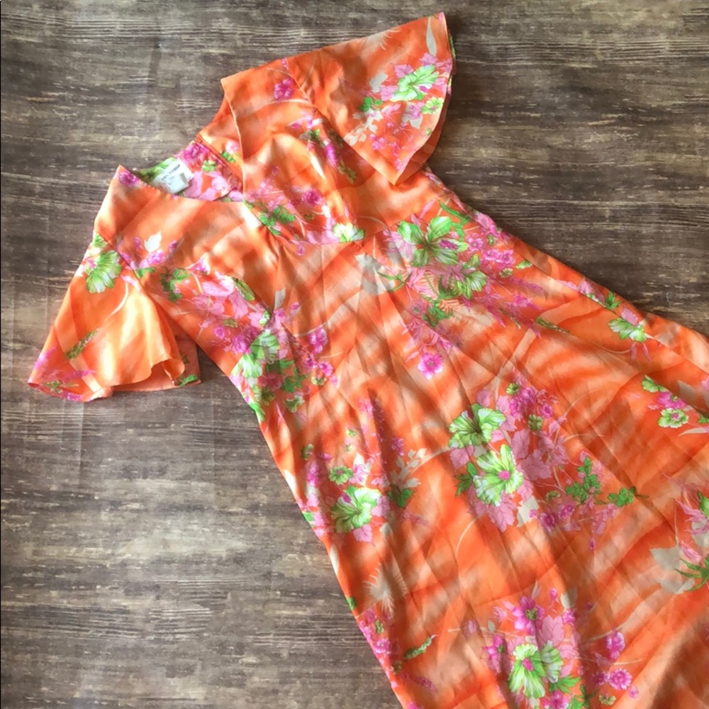 Vintage 70s Hawaiian dress